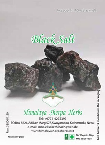 Black Salt (organic), grinded, 100 gr