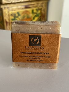 Handmade sandalwood rose soap