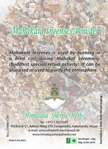 Mahakala Incense Powder (organic), 50 gr